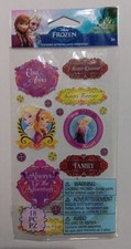 Disney Frozen ANNA  ELSA SISTERS Flat Stickers Kids Crafts