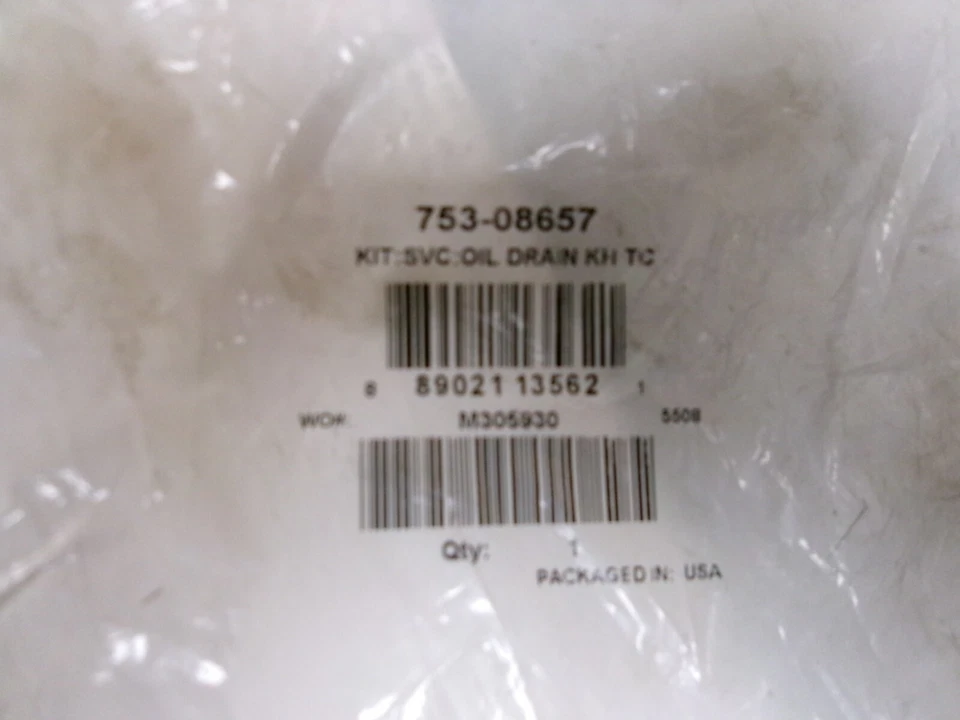 MTD Cub Cadet Troy-Bilt OEM Oil Drain Kit 753-08657 - Image 2 of 3