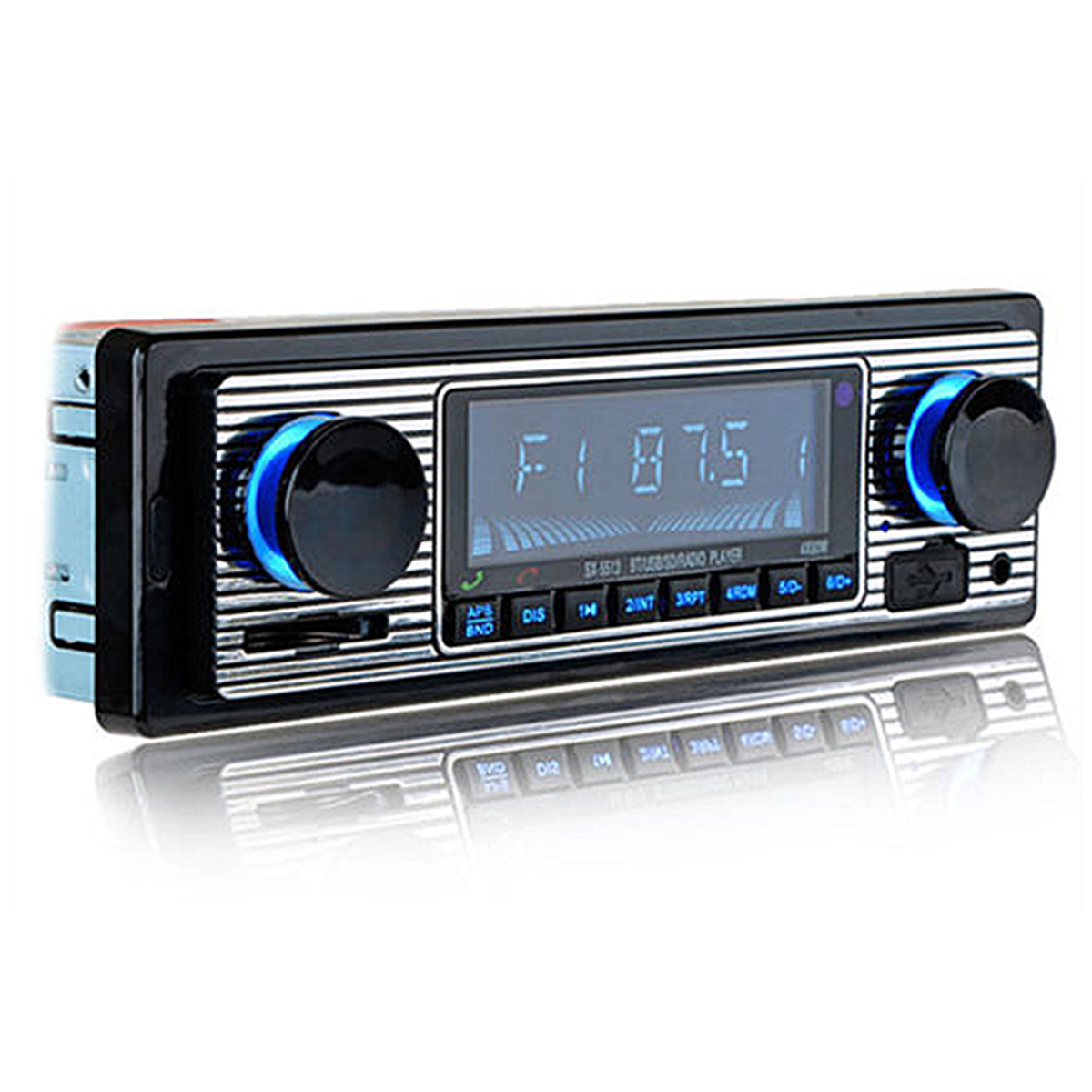 Bluetooth Car Stereo Audio In-Dash FM Aux Input SD USB MP3 Radio Player W/Remote