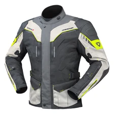 DRIRIDER NORDIC V MOTORCYCLE JACKET GREY / LIME 2122923 Size X-Large