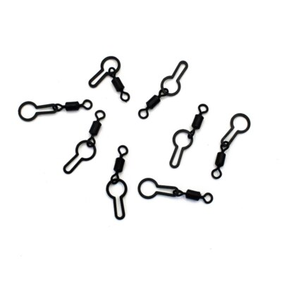 20 Clip Stick + 8 Terminali Rotanti Per Pesca Alla Carpa - PVA E Taglia UK 8
