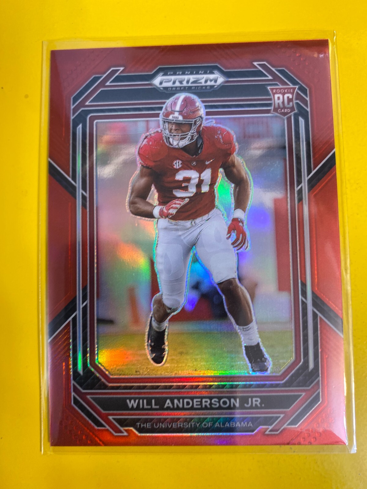 RS18175 2023 Prizm Draft Picks Prizms Red #162 Will Anderson Jr. RC #138/299