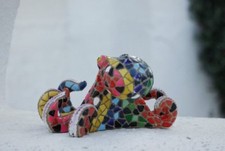 Mosaic Octopus Figurine, Octopus Figurine, Octopus Statue,Octopus Decoration