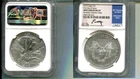 2019 AMERICAN SILVER EAGLE 1 OUNCE .999 FINE NGC MS69 FDI STRUCK THRU MOY 7411S
