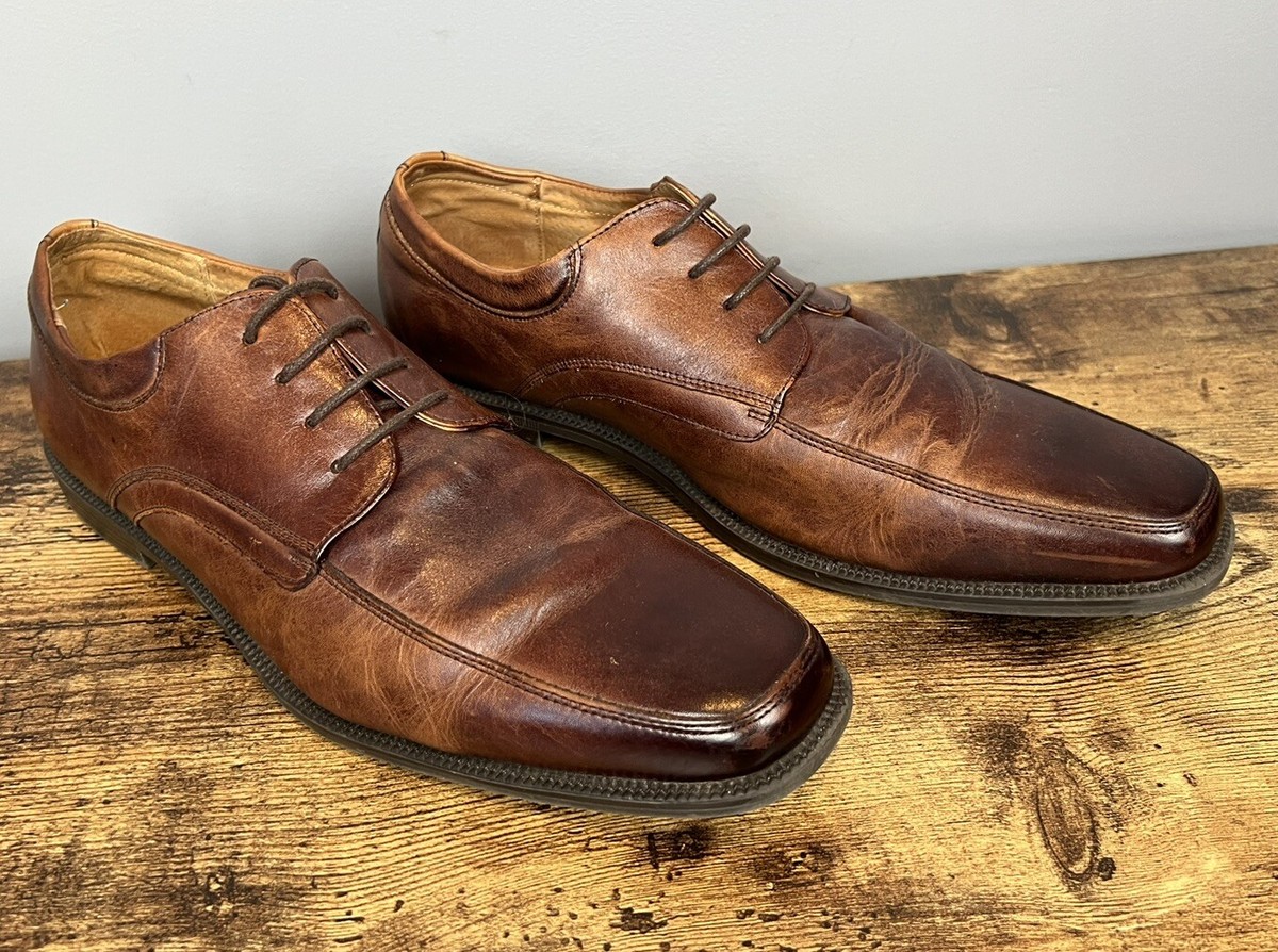 EUC. Florsheim Imperial Square Toe Oxford 10.5D Oxford Florsheim Leather Upper Dress Shoes for Men for sale  main image 2