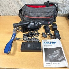 Sony Handycam CCD F401 Video Camcorder w/ Bag Accessories - Broken For Parts