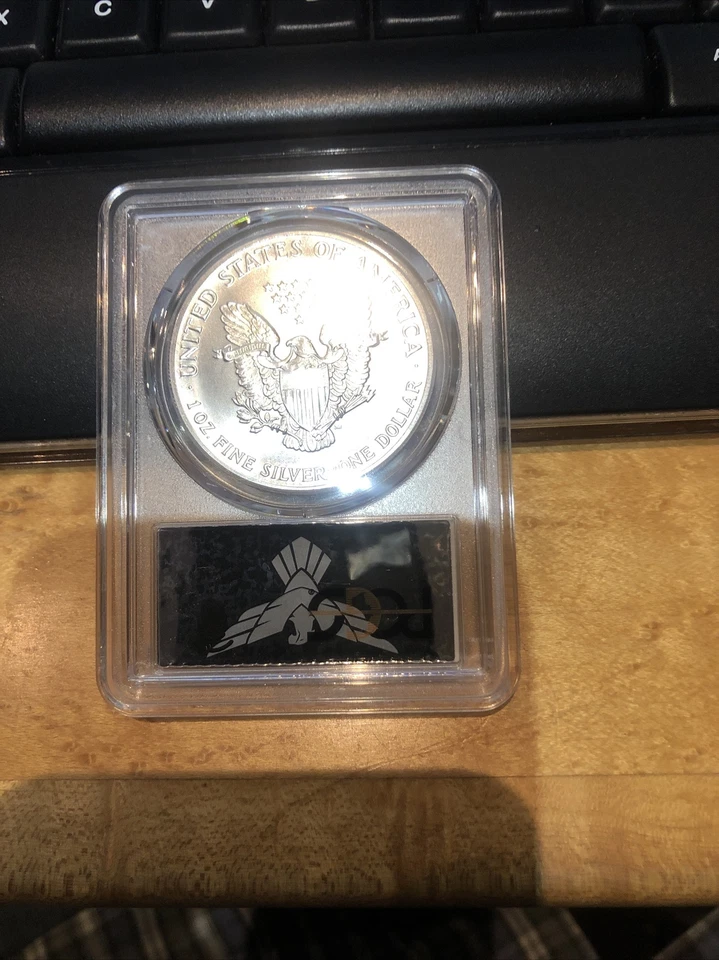 1990 Silver Eagle Bullion US Mint Graded MS 68 PCGS SPECIAL EAGLE Holder!!!!!!!! - Image 4 of 4