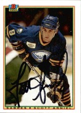Scott Arniel Signed Auto 1990-91 Bowman card Buffalo Sabres