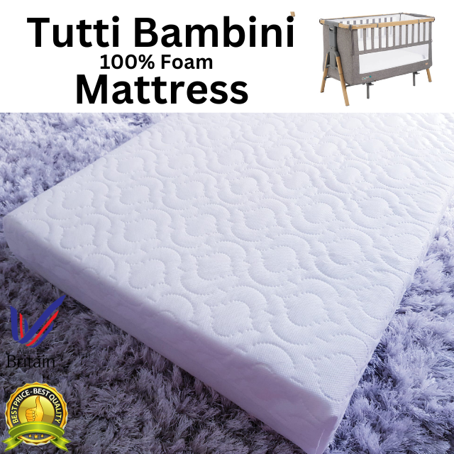 Crib Mattress Breathable for TUTTI Bambini CoZee Bedside With Removeable  Cover