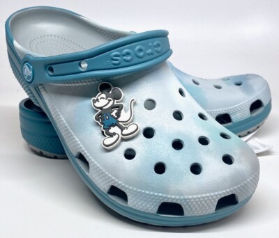 Disney Crocs Adults Uk New 2022 Disney Parks Mickey Mouse Blue Cloud Tie  Dye Adult Crocs