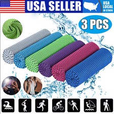 3X Ice Cold Instant Cooling Towel Running Jogging Gym Sports Yoga Running Towels
