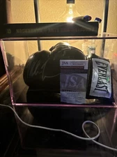 Mike Tyson Signed Auto Autograph Everlast Black Boxing Glove JSA COA