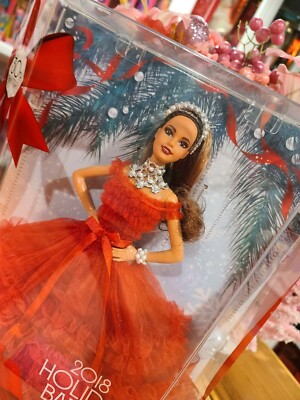 NEW & RARE! 2018 HOLIDAY TERESA BARBIE! 30TH ANNIVERSARY BEAUTIFUL RED DRESS!  | eBay