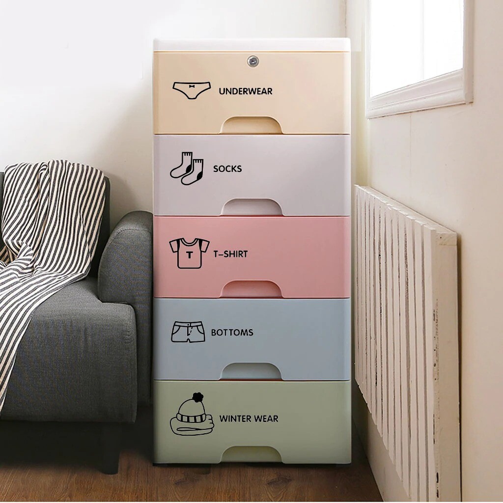 7-Piece Wardrobe Logo Sticker Decal for Bedroom Vinyl Wall Art Decor-image