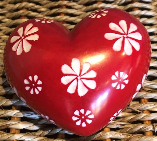 Soapstone Love Heart Fair Trade Pebbles - Picture 16 of 24