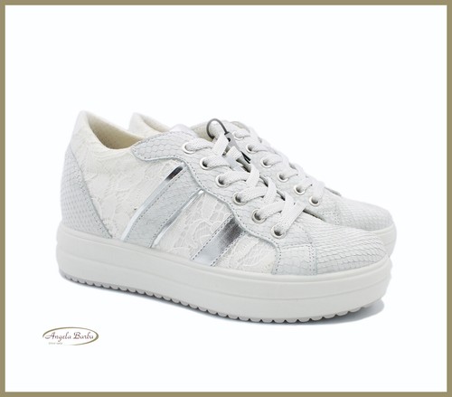 Igi \u0026 Co sneakers da donna scarpe con zeppa interna e alta igico in pelle  estive | eBay
