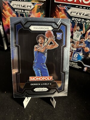 Derek Lively II Rookie 2023-24 Panini Prizm Monopoly Card #24 Dallas Mavericks