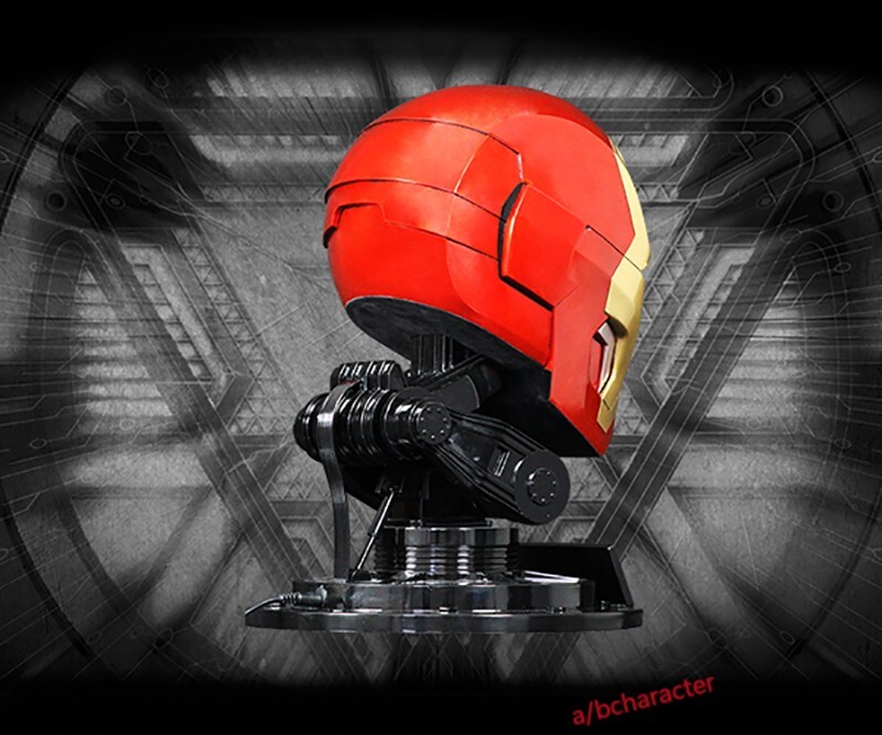 imaginarium art iron man helmet Imaginarium Art 1/1 Iron Man3 MK42 Helmet 15.6in Static Statue Collectibl  Model