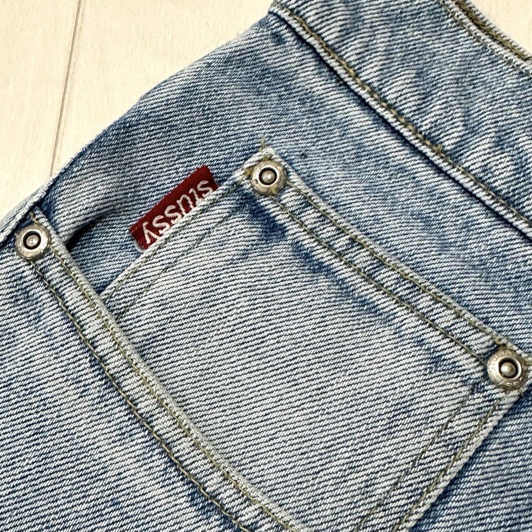 Stussy Vintage Denim Pants 34R 80s 90s Made in USA Rare Big Stussy Vintage Denim Pants 34R 80s 90s Made in USA Rare Big