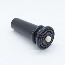 BOTTONE CORDIERA VIOLINO VIOLA EBANO INDIANO SEMI HILL CON PALLINO BIANCO