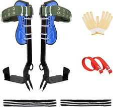 Tree Climbing Spike Set Safety Adjustable Belt Lanyard Rope Rescue Belt 2 Gears