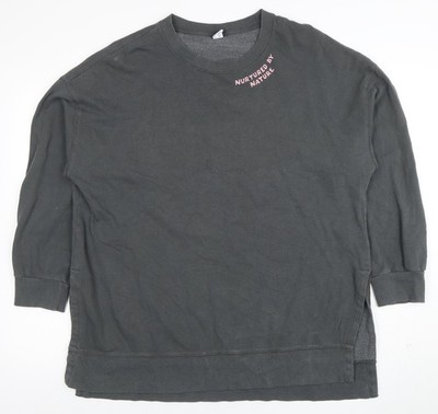 Old Navy grauer Pullover Sweatshirt Damen UK Größe L