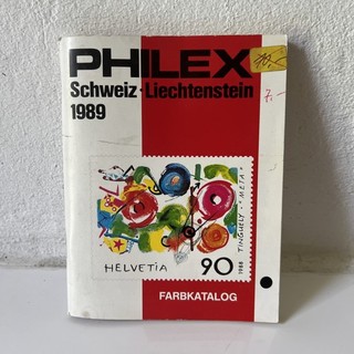Philex Schweiz Liechtenstein 1989 Briefmarken Katalog Heft Farbkatalog