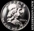 1962 Franklin Half Dollar - Choice Gem Proof  Lustrous  No Reserve  #J9795