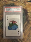 1998 POKEMON STADIUM GREEN VERSION PLAYING CARDS VENUSAUR KING OF SPADES PSA 10