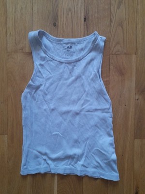 Ärmelloses Kinder Muscle Shirt, Größe 98/104, Weiß, Baumwolle, H&M, Kleidung