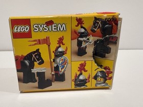 Lego 6009 Castle Black Knight, Systeme 1992, Complete With Box & Instructions