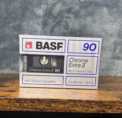 BASF Chrome Extra II  90  Type II Cassette Tape - 1988 (SEALED)