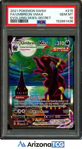 Pokemon 2021 Umbreon VMAX 215/203 Alt Art Evolving Skies GEM MINT PSA 10