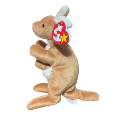 Vintage 1996 Ty Beanie baby Kangaroo with baby named Pouch