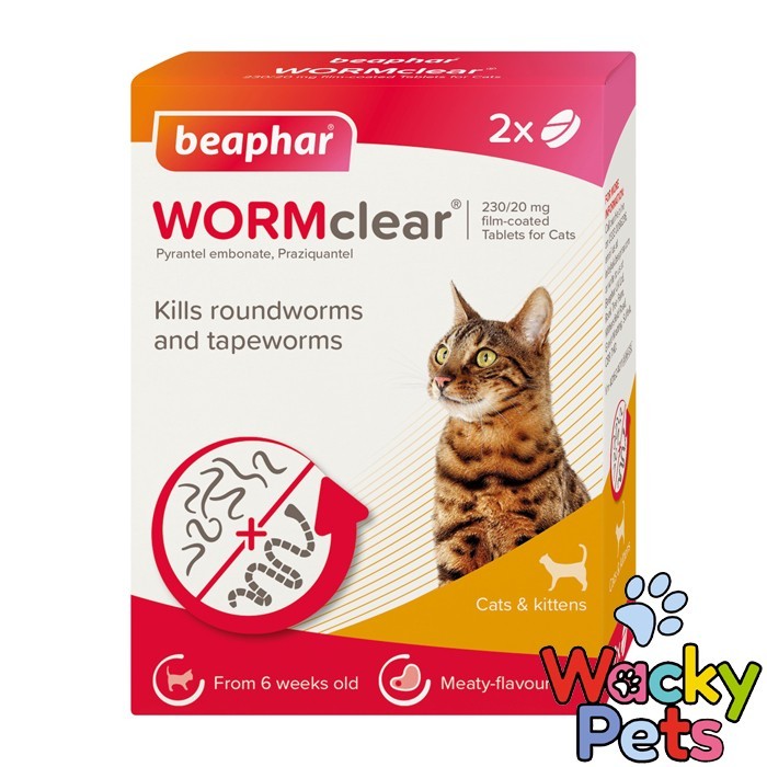 Beaphar - WORMclear® Tablets for Cats - 2 Tablet Pack - 2 (Pack of 1) - Image 2