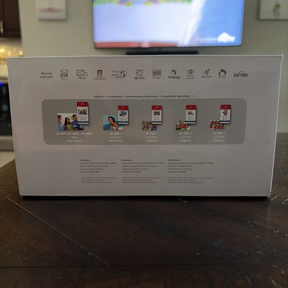 NEW -CANON SELPHY CP 800 Compact Photo Printer NIB - Image 4 of 4