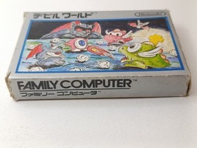 ✨ Devil World  Famicom Silver Box Nintendo Boxed FC NES 1984 HVC-DD ✨