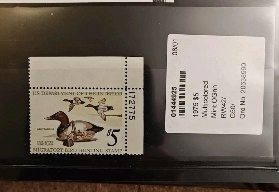 RW#42 MNH Duck Stamp 1975 PSE Graded - VF - Image 3 of 4