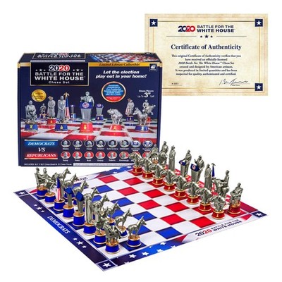 As Seen On TV Collector's Edition 2020 Battle for The White House Chess Set Boar