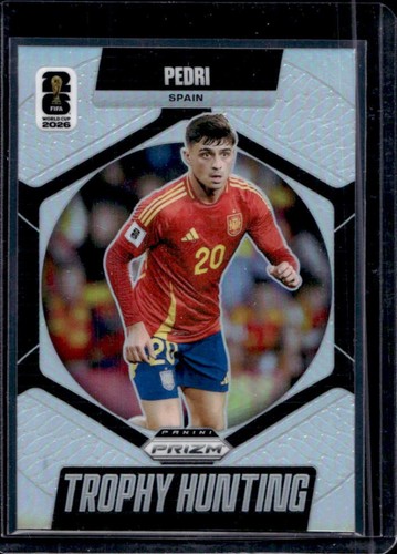 2026 Panini Prizm World Cup Pedri Trophy Hunting Silver #23 Spain