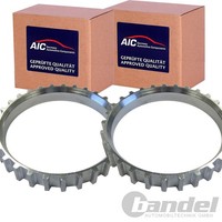 2X AIC ABS-SENSORRINGE Vorne Beidseitig Passend FÜR Opel Astra Calibra Kadett