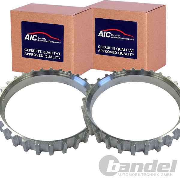 2X AIC ABS-SENSORRINGE Vorne Beidseitig Passend FÜR Opel Astra Calibra Kadett-image