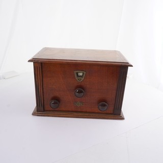 Nora Röhrenradio Empfänger ca. 1930 optisch gut drei Röhren Holzgehäuse