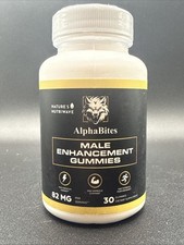 AlphaBites Alpha Bites Male Enhancement Growth, Virility, 30 Gummies Exp 12/2026