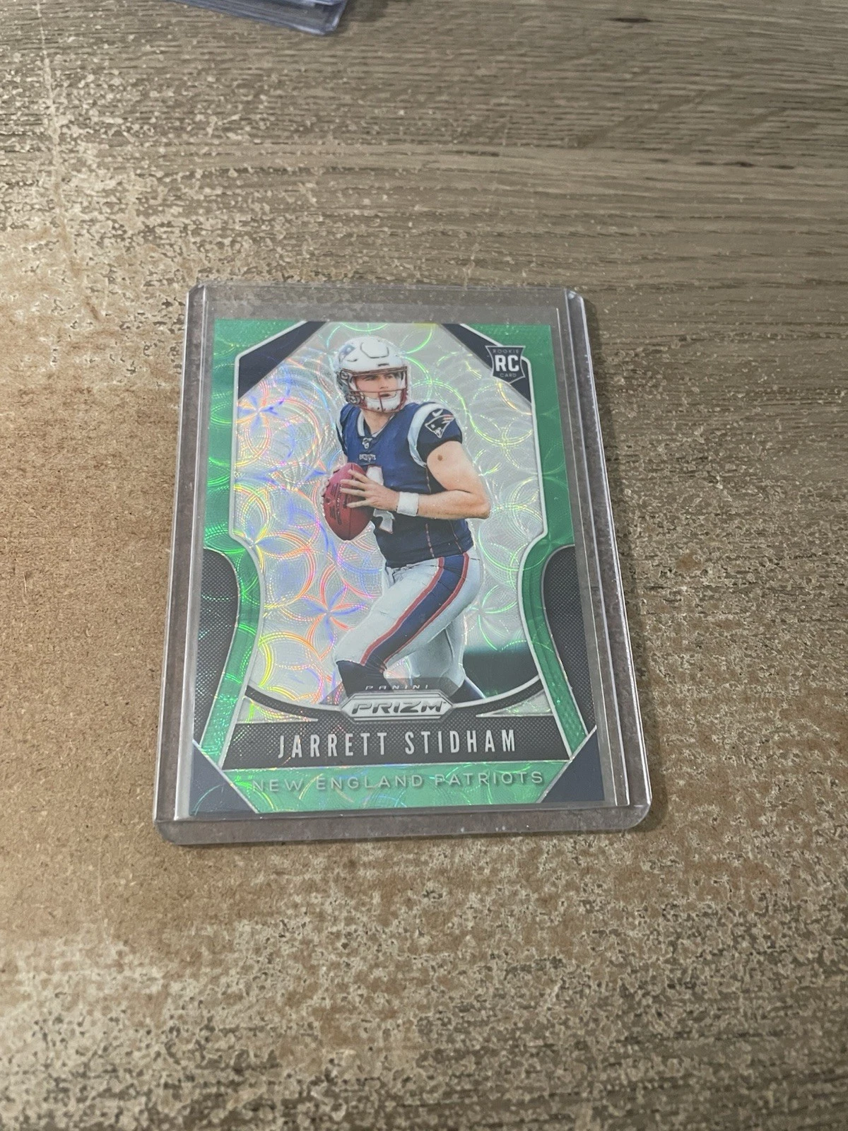 2019 Panini Prizm Jarrett Stidham Green Scope Rookie #’D /75 #308 RC