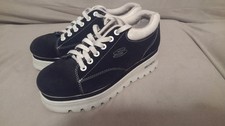 RARE '90s Skechers Chunky Black White Platform Shoes Womens US Size 10
