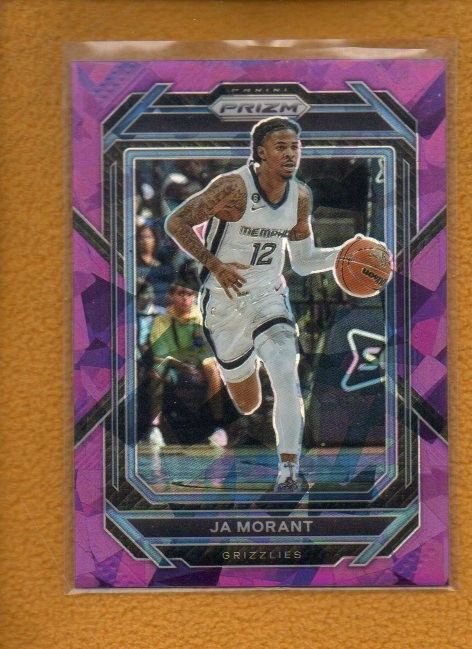 Ja Morant 2022-23 Panini Prizm Basketball Purple Ice Prizm #200 /149