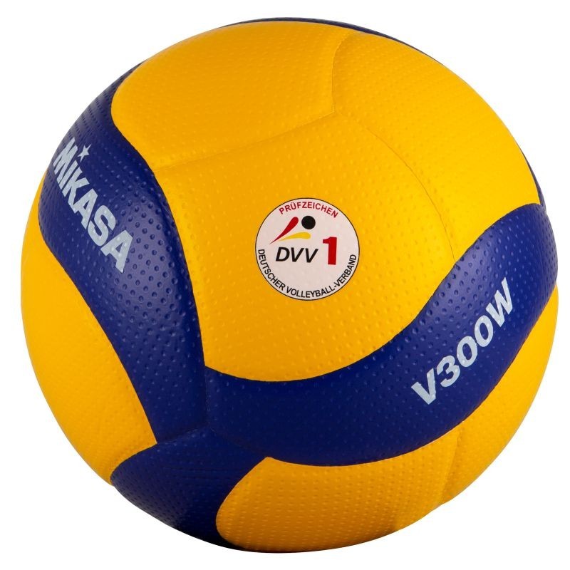 Mikasa Volleyball V300W Wettkampf-Spielball gelbblau Gr 5 19190₽