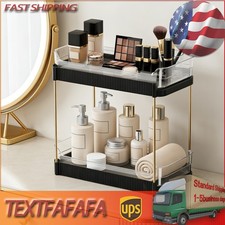 2-Tier Bathroom Counter Organizer Vanity Shelf for Cosmetic Skincare Spice Rack