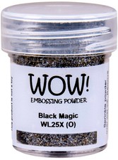 WOW Embossing Powder 15ml-Black Magic